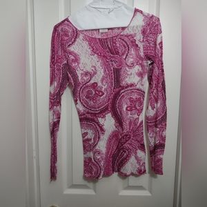 Ariat lace Paisley top